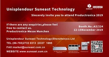 日東科技攜SMT裝備征戰(zhàn)德國慕尼黑“電子生產(chǎn)設備展覽會”